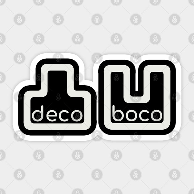 DECOBOCO Japanese for Bumpy/Rough/Rugged, DekoBoko, Kanji Sticker by Decamega